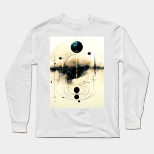 Moon Geometry: Celestial Bodies Long Sleeve T-Shirt